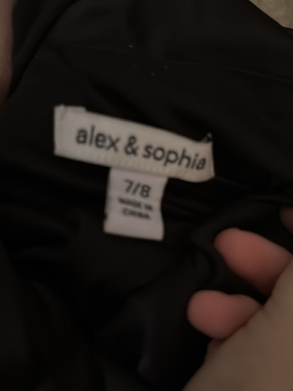 Alex & Sophia Elegant Black Prom Dress